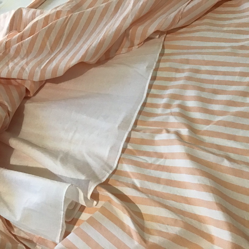 Cremieux Dress 6 Maxi NWT $149 Peach White Stripe - Picture 9 of 16